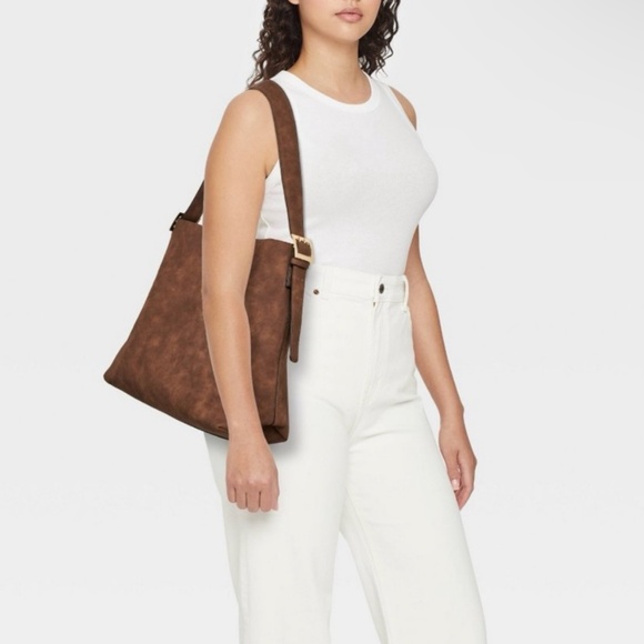 Universal Thread- Bucket Shoulder Bag Brown - Picture 3 of 7